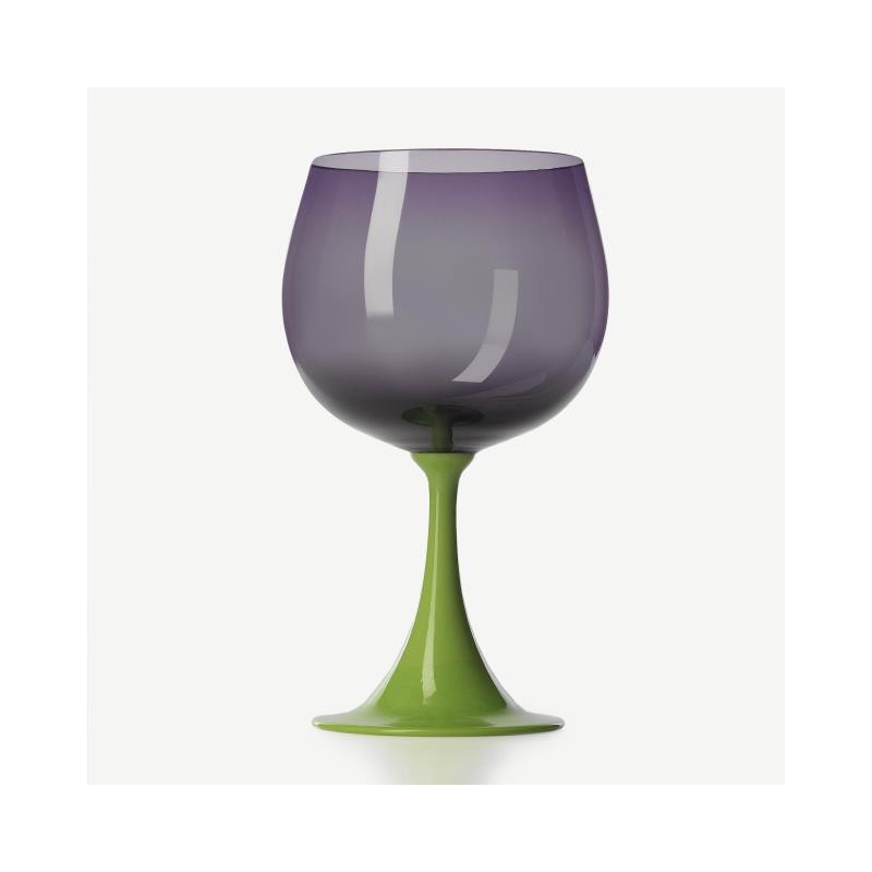 GREEN PEA /PERIWINKLE BURGUNDY GLASS BURLESQUE