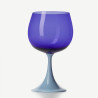 LIGHT BLUE/ BLUE BURGUNDY GLASS BURLESQUE