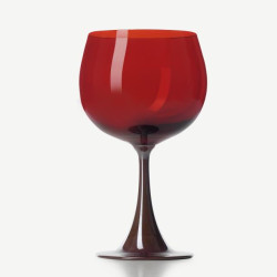 BILBERRY/ RED BURGUNDY GLASS BURLESQUE