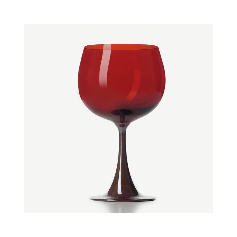 BILBERRY/ RED BURGUNDY GLASS BURLESQUE