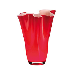 GLASS VASE 40 OPAL RED ONLYLUX