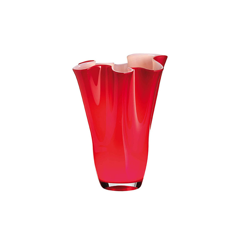 GLASS VASE 40 OPAL RED ONLYLUX