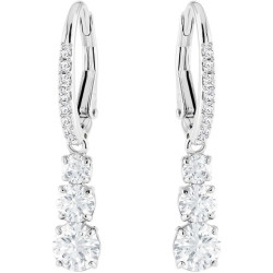 STILLA ATTRACT PIERCED EARRINGS, RHODIUM PLATING 5416155