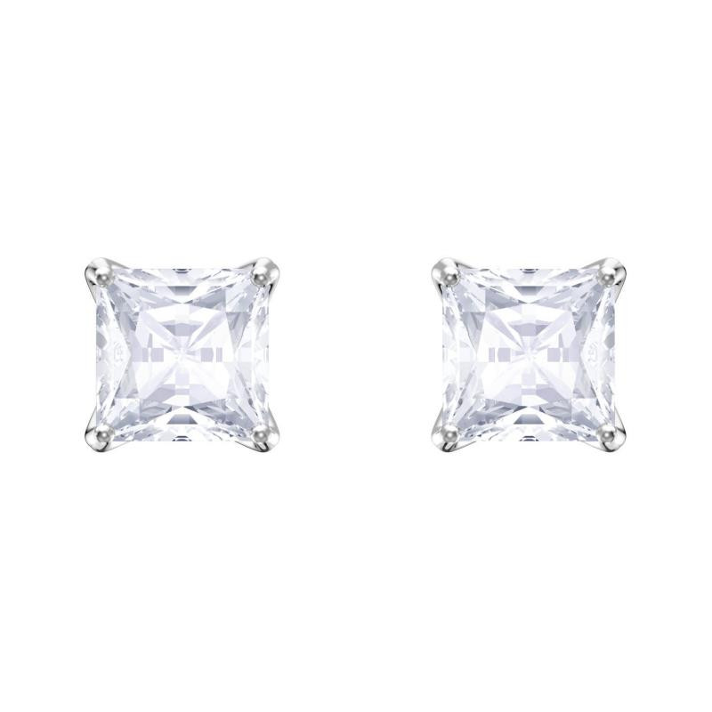 STILLA ATTRACT STUD PIERCED EARRINGS, RHODIUM PLATING 5430365