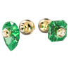 ORECCHINI NUMINA PERNO VERDE PLACCATI COLOR ORO 5615529