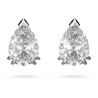 STILLA PIERCED EARRINGS WHITE,RHODIUM PLATE 5636713