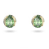 CHROMA PIECED EARRINGS GREEN, GOLD TONE PLATE 5639120