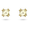 CHROMA PIERCED EARRINGS YELLOW, GOLD TONE PLATE 5639124