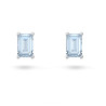 CHROMA PIERCED EARRINGS LIGHT BLUE, RHODIUM PLATE 5639134