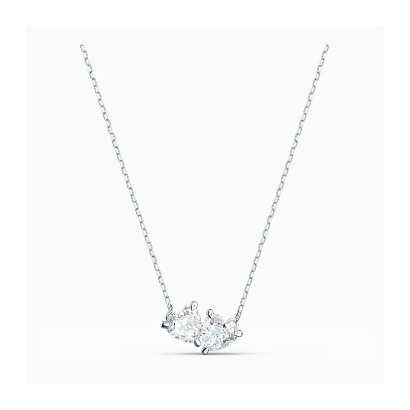 MESMERA NECKLACE, WHITE, RHODIUM PLATED 5517117