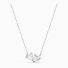 MESMERA NECKLACE, WHITE, RHODIUM PLATED 5517117