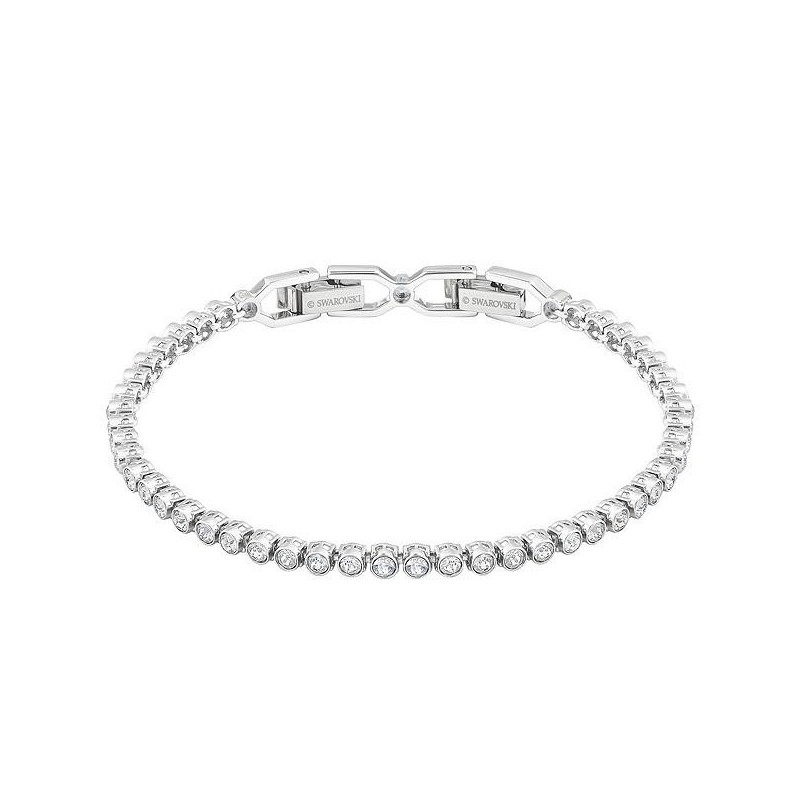 BRACCIALE TENNIS EMILY IMBER BIANCO, PLACCATO RODIO 1808960