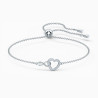 HYPERBOLA BRACELET, WHITE, RHODIUM PLATED 5524421