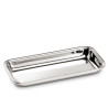 SILVER RECTANGULAR BREADSTICK TRAY INGLESE 31X14