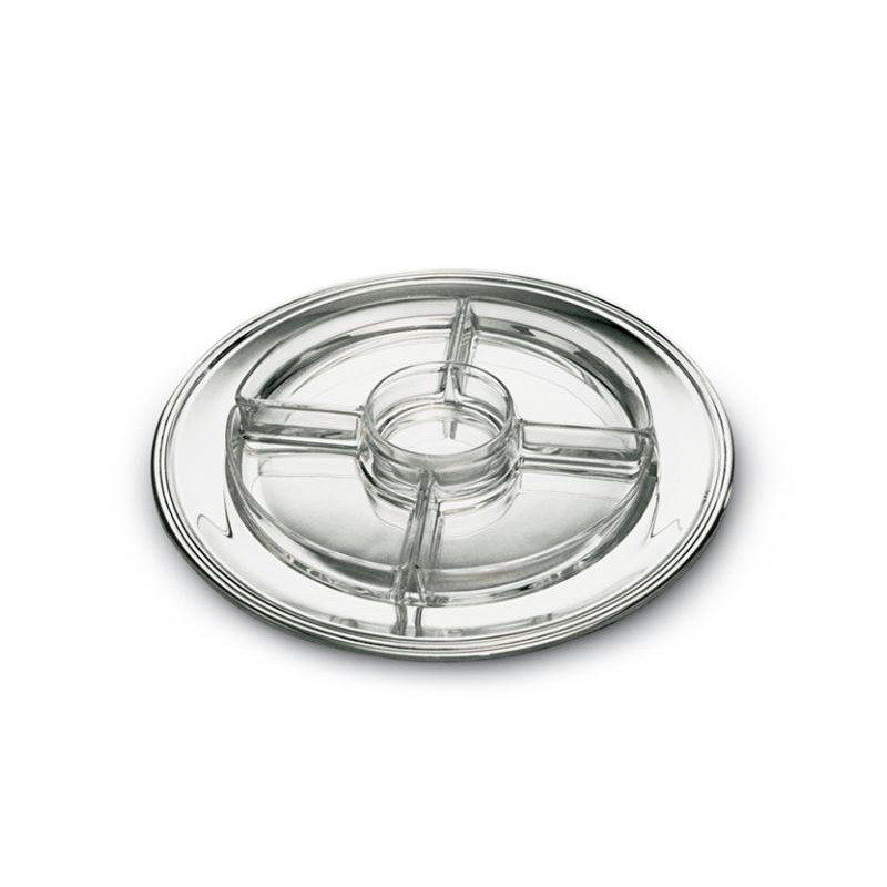 SILVER HORS D OEUVRE DISH 4 COMPARTMENTS