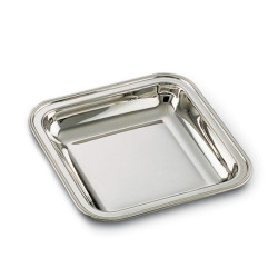 SILVER SQUARE TRAY INGLESE  25600/0124