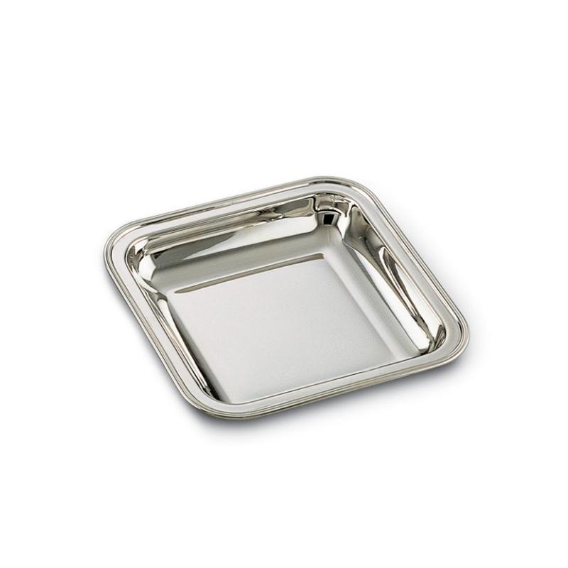 SILVER SQUARE TRAY INGLESE  25600/0124