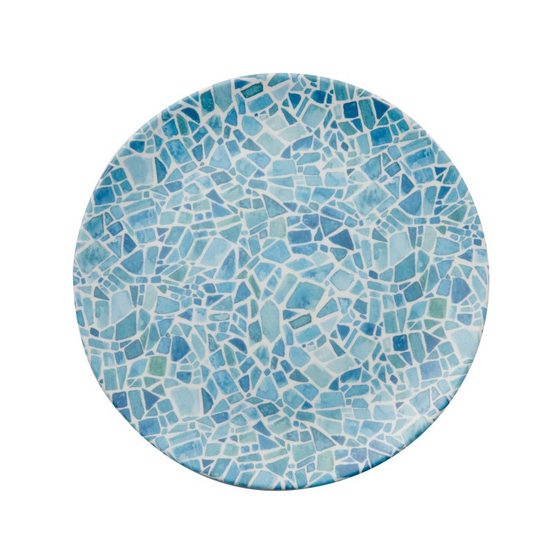 28 CM FLAT PLATE, MELAMINE MOSAIC 68106-08 - ARTHUR KRUPP