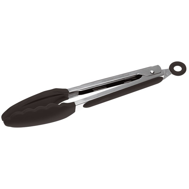 TONGS 23 CM LEAF BLACK SILICONE 51595B31