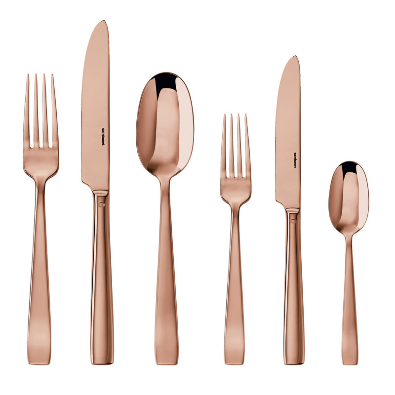 Sambonet - Rock PVD Copper - Cutlery 30 Pieces for 6 Persons - Dealer
