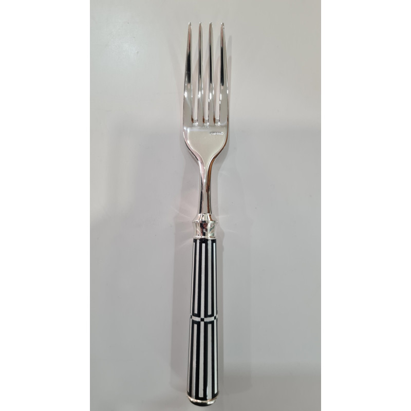 SILVERPLATED DESSERT FORK PAQUEBOT BLACK F600571