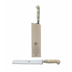 BREAD KNIFE WHITE HANDLE...