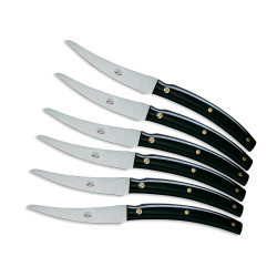 BOX 6 TABLE KNIVES BLACK...