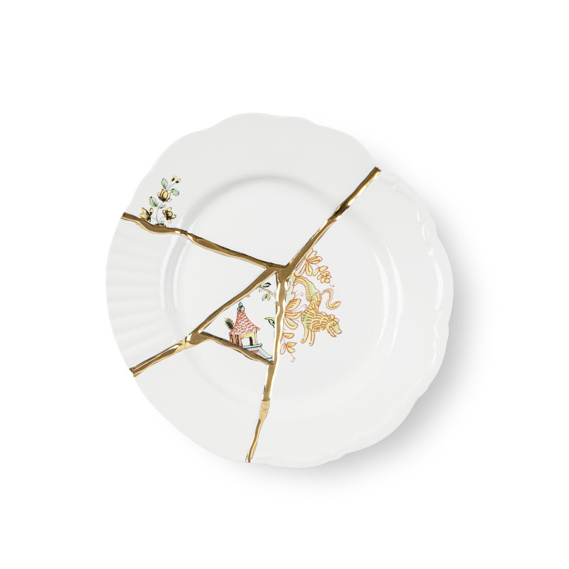 21 CM DESSERT PLATE, KINTSUGI 09602