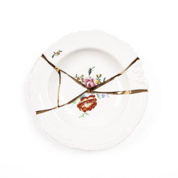 22 CM SOUP PLATE, KINTSUGI...