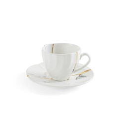 COFFEE CUP & SAUCER n2, KINTSUGI