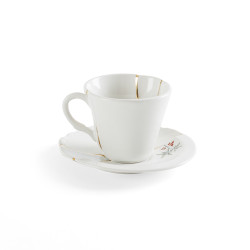 COFFEE CUP & SAUCER n3, KINTSUGI