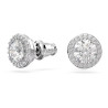 UNA ANGELIC STUD EARRINGS, ROUND CUT, PAVE