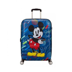AMERICAN TOURISTER - 55 CM TROLLEY, MICKEY MOUSE BLUE DOTS, DISNEY