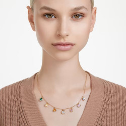 CHROMA NECKLACE MULTICOLORED, GOLD TONE PLATED 5662918