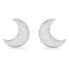 SUBLIMA CLIP EARRINGS, WHITE, RHODIUM PLATED 5666158