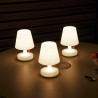 SET OF 3 MINI EDISON TABLE LAMPS, WHITE, 103804