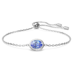 BRACCIALE UNA BLU, TAGLIO OVALE, PLACCATURA RODIO 5671895