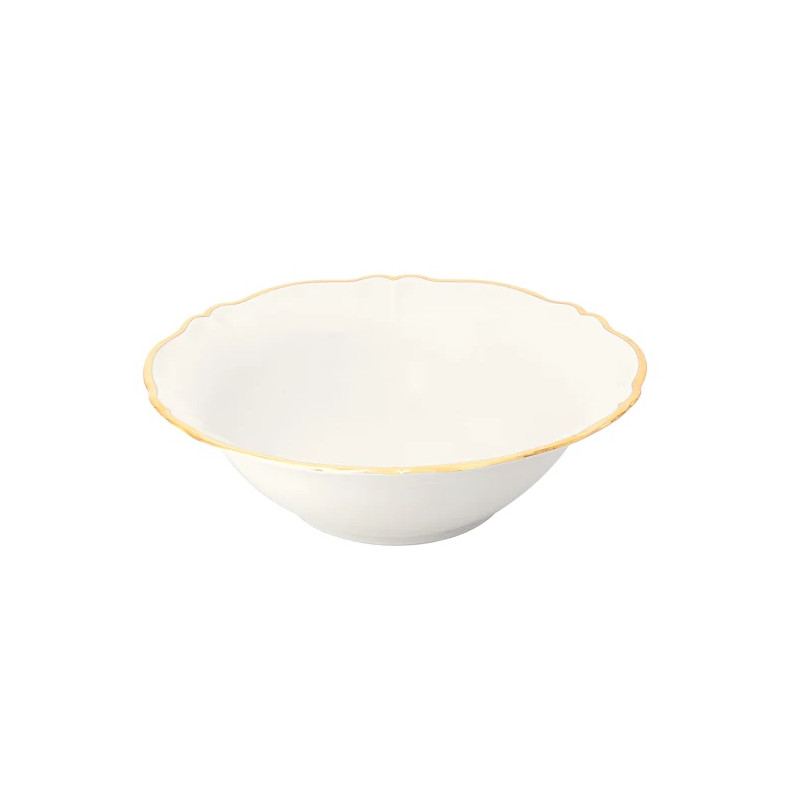 SALAD BOWL 26 CM, PARISIENNE GOLD RIM