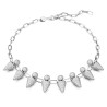 SUBLIMA LUNA NECKLACE WHITE RHODIUM PLATING 5653636