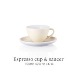 COFFEE CUP WITH SAUCER PROFI CREAM 14717/16-670170