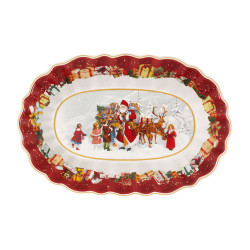 OVAL TRAY 29 X 19 CM SANTA...