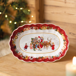 OVAL TRAY 29 X 19 CM SANTA CLAUS, TOYS FANTASY 8332/2556