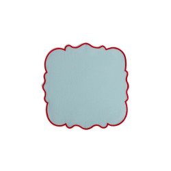 SET OF 4 SCALLOPED NAPKINS,...