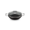 TOUGHENED NON-STICK SHALLOW CASSEROLE WITH GLASS LID