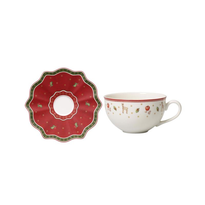 Tazza da Latte Bianca Decoro Cavallo a Dondolo H. 10 cm in Ceramica