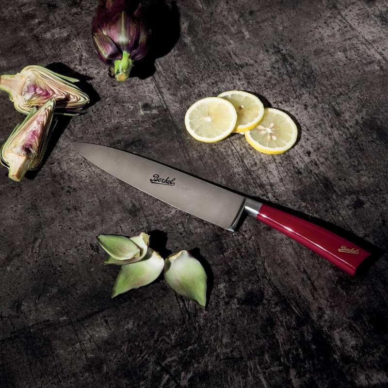 Berkel Elegance Rosso Steak Knife Set 6 Silver