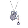 ALICE IN WONDERLAND PENDANT, TEAPOT, VIOLET, RHODIUM PLATED 5682807