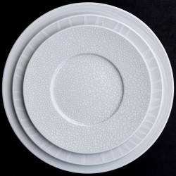 SET OF 4 DEGUSTATION PLATES, WHITE FANTASY