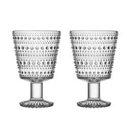 SET OF 2 WATER GOBLETS,...