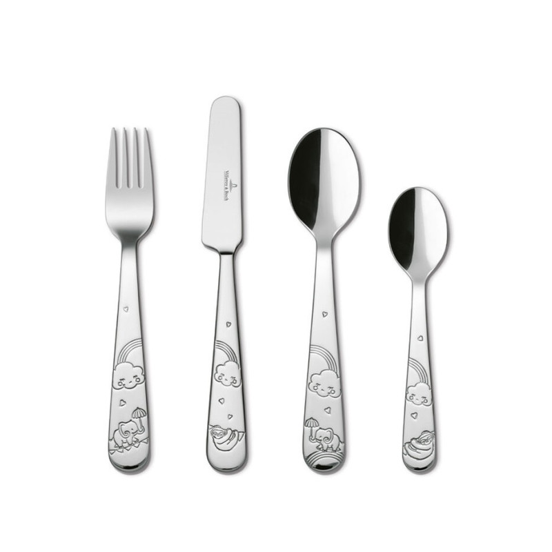 SET OF 4 KID CUTLERY, LIKE ELEPHANT